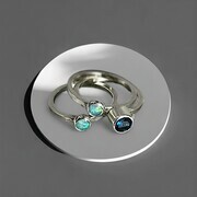 Swiss Blue and Opal Rings