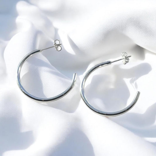earrings, handmade, sterling silver