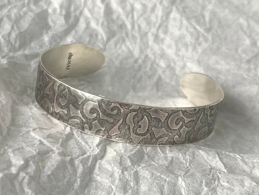 sterling silver, handmade , cuff bracelet
