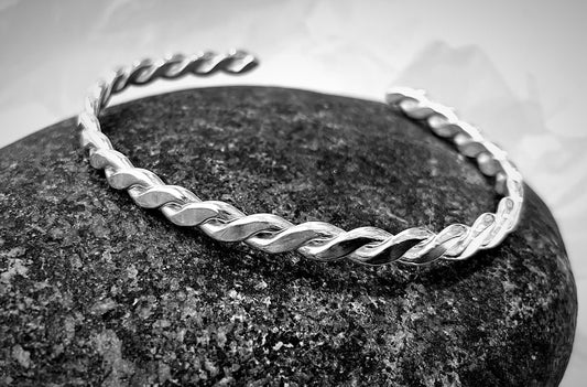 handmade, sterling silver, cuff bracelet