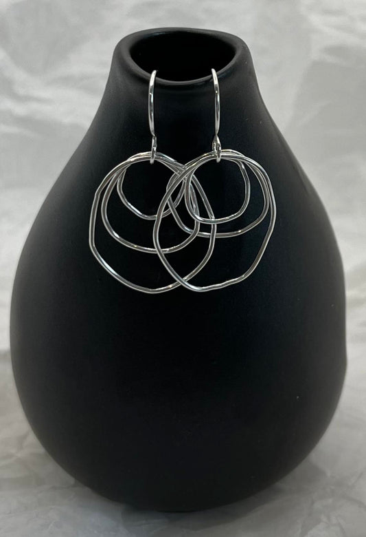 sterling silver, handmade, earrings