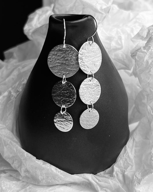 sterling silver, handmade earrings
