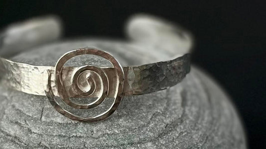 sterling silver, handmade, cuff bracelet