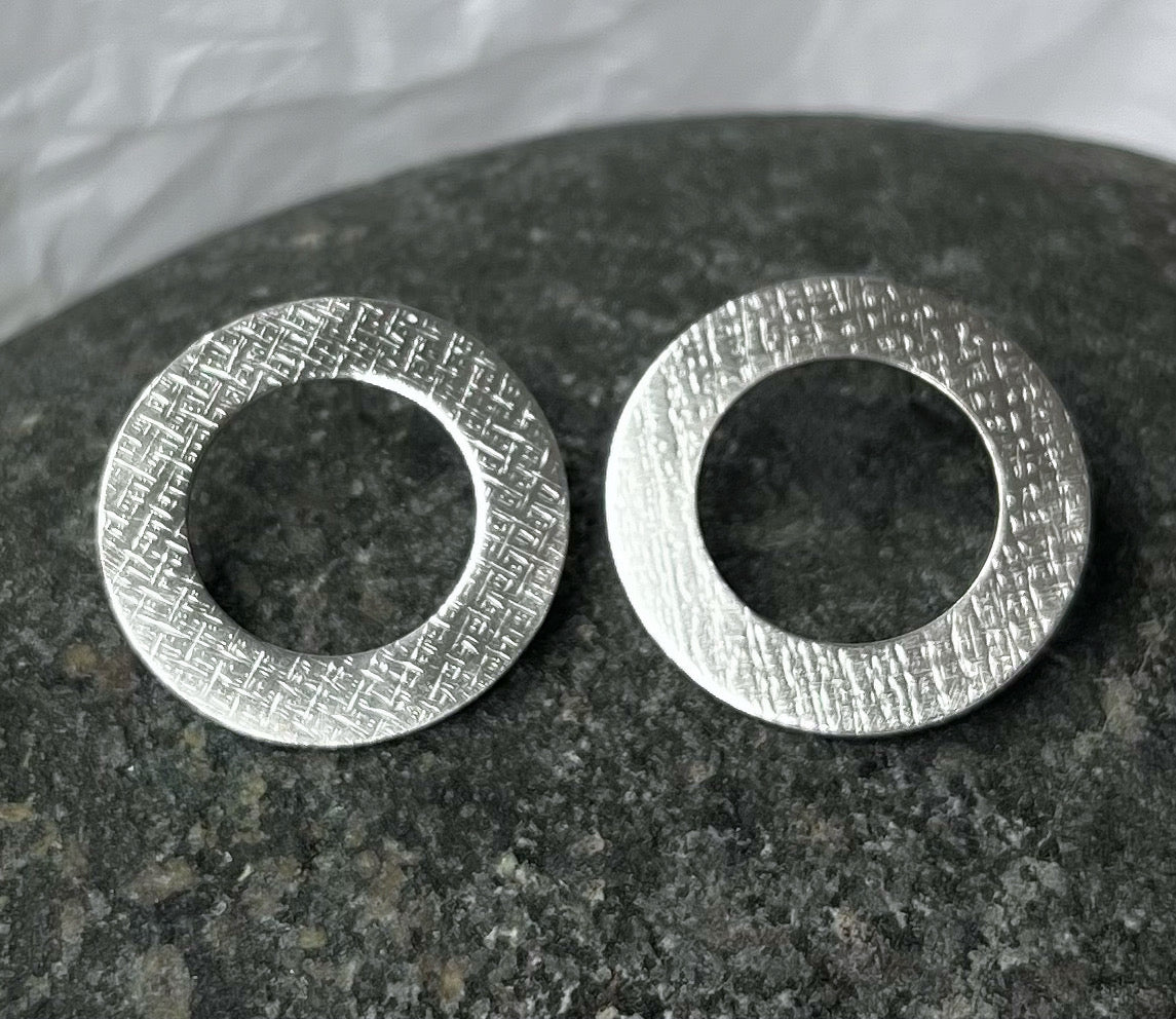 sterling silver hoop earrings