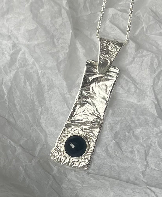 sterling silver handmade black onyx