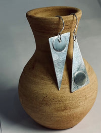 Sterling Silver Asymmetrical Earrings