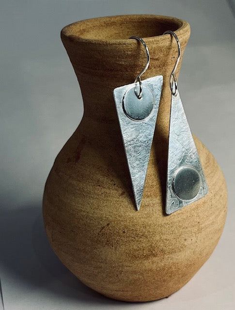 Sterling Silver Asymmetrical Earrings