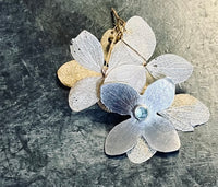 handmade silver flower necklace
