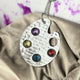 Sterling Silver Painters Palette Necklace