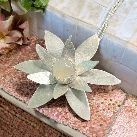 Sterling Silver Flower necklace