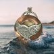 handmade in bc canada whale tail necklace