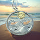 handmade sterling silver ocean wave necklace