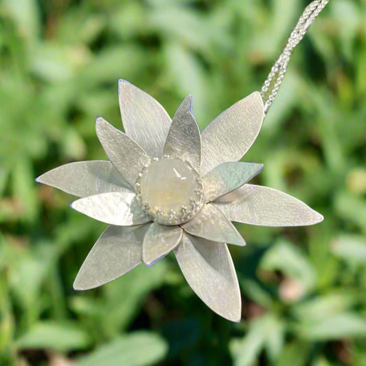 Sterling Silver Flower necklace