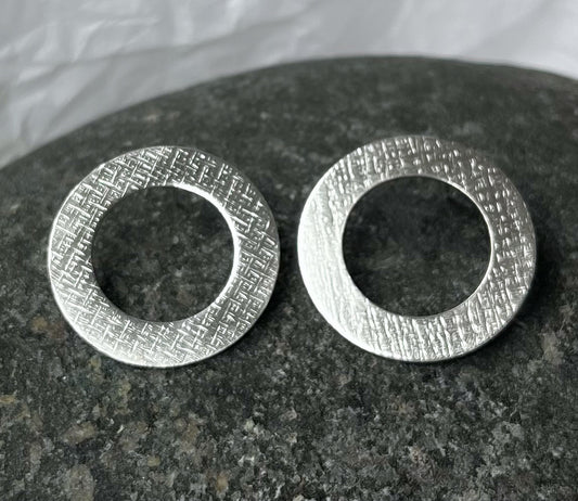 sterling silver hoop earrings 