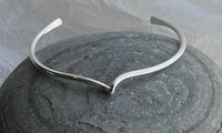 sterling silver, cuff, handmade, twist