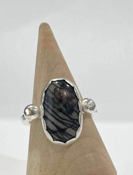 Meshwork Jasper Ring