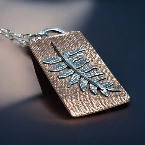 handmade sterling silver and copper