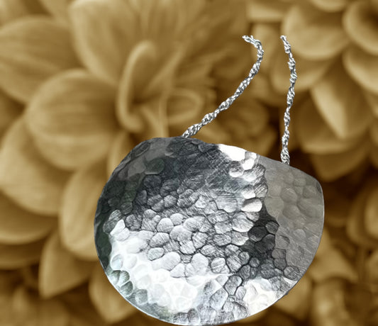 silver shield necklace