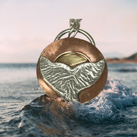handmade in bc canada whale tail necklace