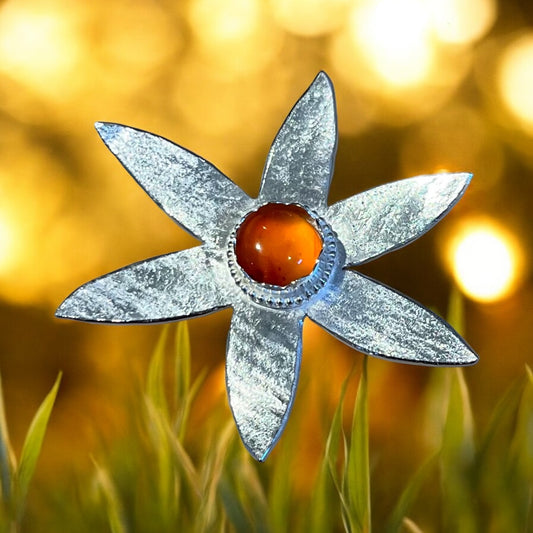 Silver Flower Necklace