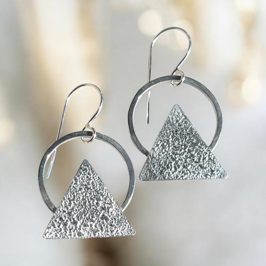 Sterling Silver Moonrise Earrings