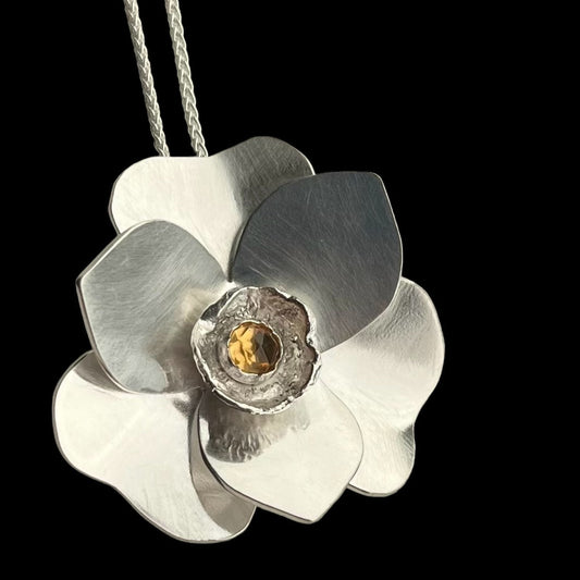 Sterling Silver Flower necklace
