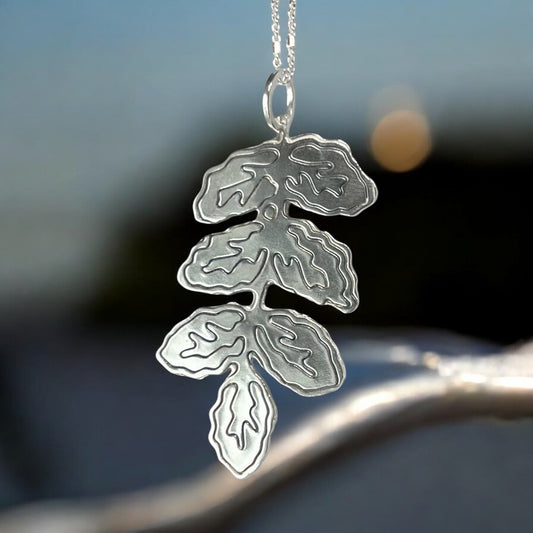 Silver Leaf Pendant