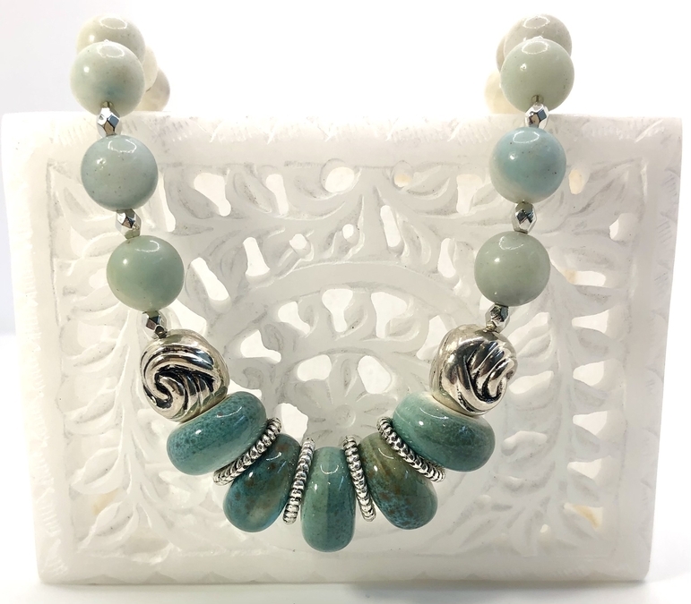 Amazonite and Ceramic