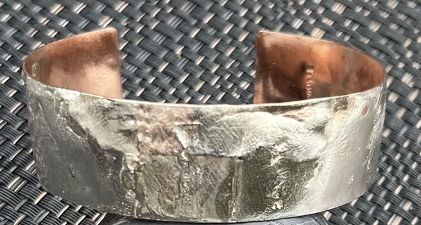 Fused Silver Cuff